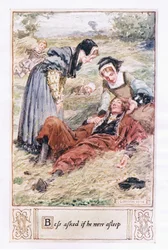 Bess fragte, ob er schlief